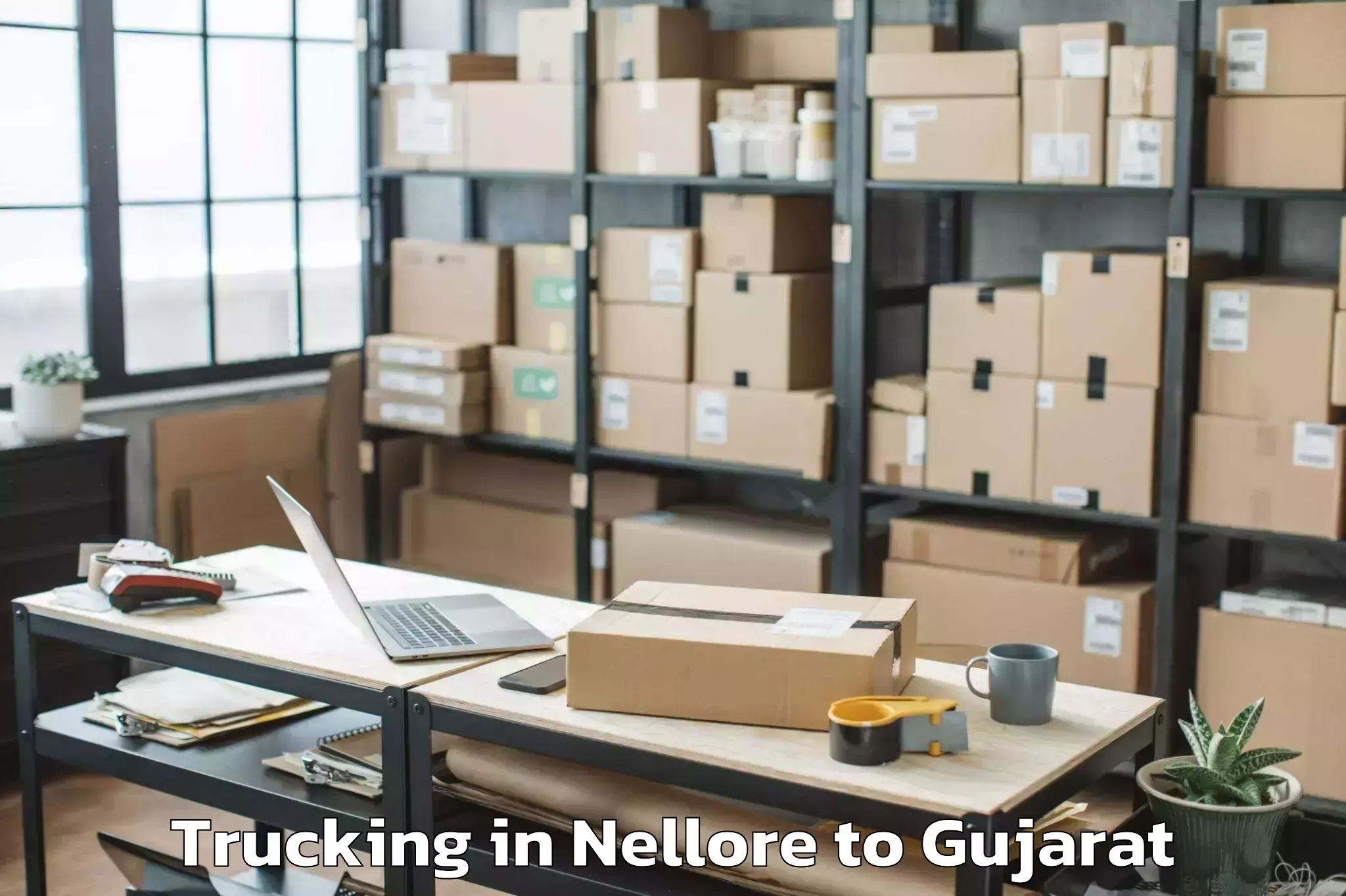 Top Nellore to Iit Gandhi Nagar Trucking Available